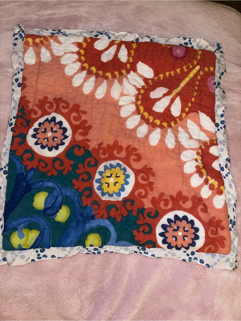 Anthropologie Tahla quilted euro shams- set of 2
